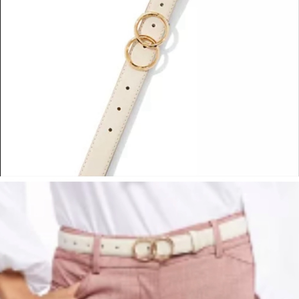 NY & Company Cream Belt NWT!